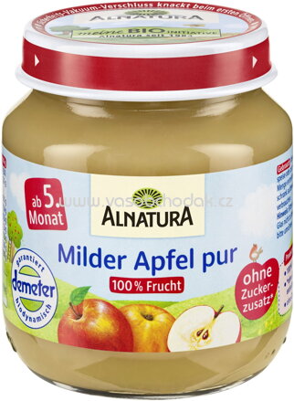 Alnatura Milder Apfel pur, nach dem 5. Monat, 125g
