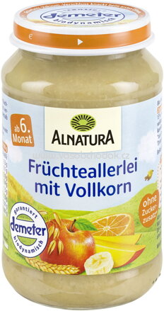 Alnatura Früchteallerlei mit Vollkorn, ab 6. Monat, 190g