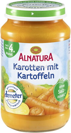 Alnatura Karotten mit Kartoffeln, nach dem 5. Monat, 190g