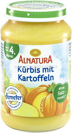 Alnatura Kürbis mit Kartoffeln, nach dem 5. Monat, 190g