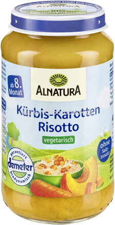 Alnatura Kürbis-Karotten Risotto, ab 8. Monat, 220g