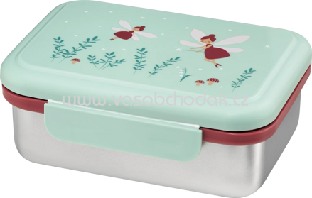 Babylove Brotdose Edelstahl mint/braun, 1 St