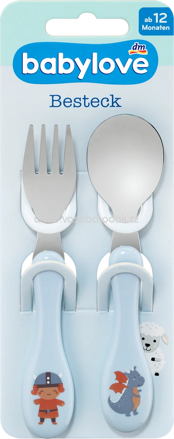 Babylove Esslernbesteck blau 2tlg., 1 St
