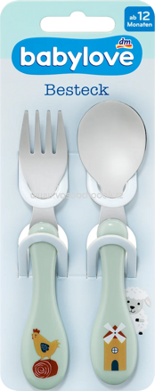 Babylove Esslernbesteck grün 2tlg., 1 St