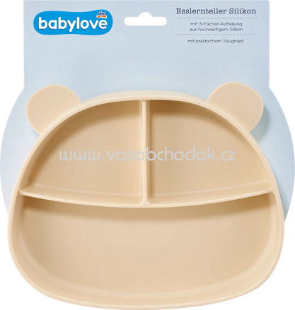Babylove Esslernteller Silikon, beige, 1 St