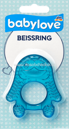 Babylove Beißring Blau, 1 St