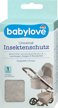 Babylove Insektenschutznetz universal hellgrau, 1 St