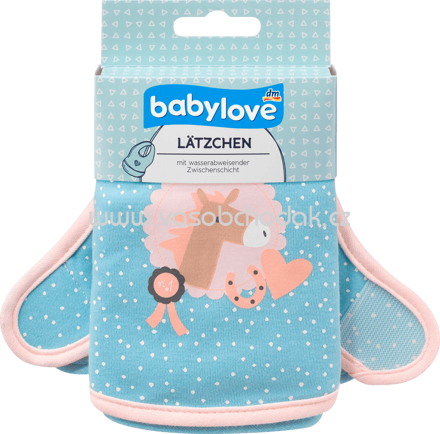 Babylove Lätzchen aus Stoff Prinzessin, 2 St