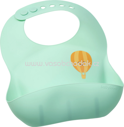 Babylove Lätzchen Silikon, mint, 1 St