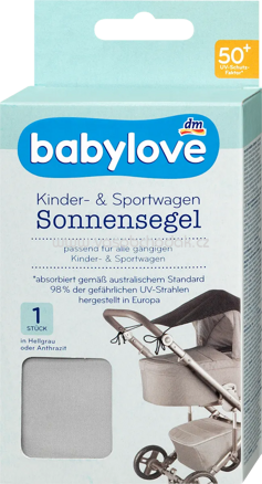 Babylove Sonnensegel hellgrau, 1 St