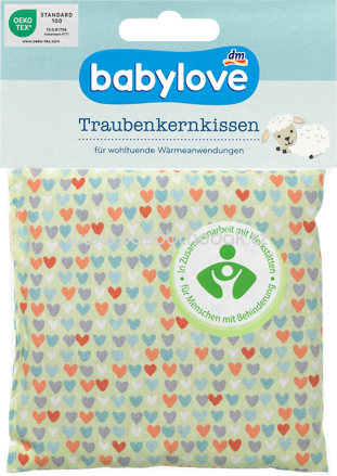 Babylove Traubenkernkissen Herzen, 1 St