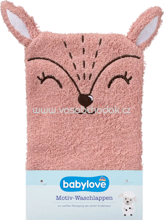 Babylove Waschlappen mit Motiv Reh, 1 St