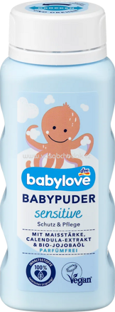 Babylove Babypuder sensitive, 100 g