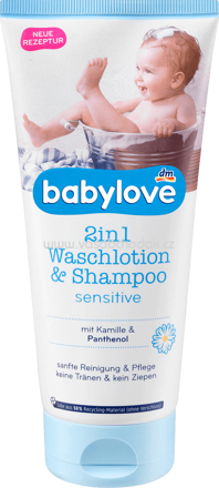 Babylove 2in1 Waschlotion & Shampoo sensitive, 200 ml