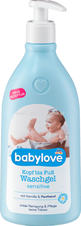 Babylove Kopf-bis Fuß Waschgel sensitive, 500 ml