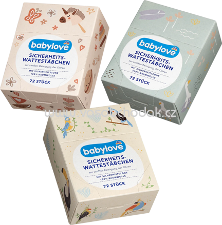 Babylove Sicherheits-Wattestäbchen, 72 St