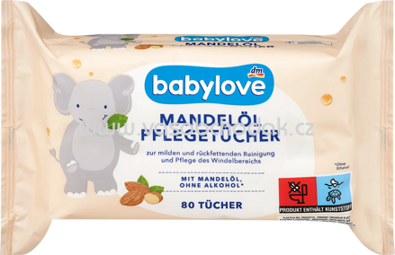 Babylove Mandelöl Pflegetücher, 80 St