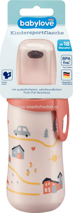Babylove Trinkflasche Kinder rosa Bauernhof, 330 ml, 1 St