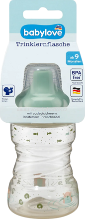 Babylove Trinklernflasche grün, ab 9. Monat, 260 ml, 1 St