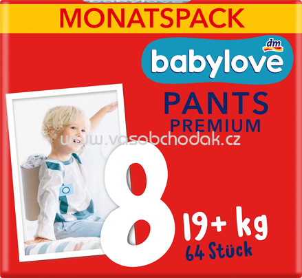 Babylove Baby Pants Gr. 8, 19+ kg Monatspack, 64 St
