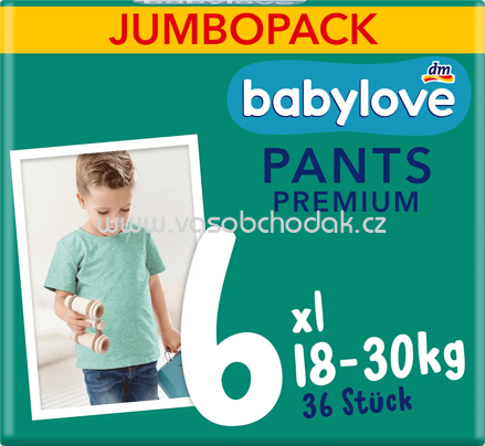 Babylove Baby Pants Premium Gr. 6, XL, 18-30 kg, Jumbo Pack, 36 St