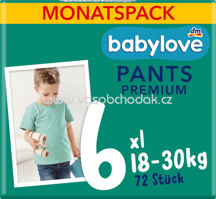 Babylove Baby Pants Premium Gr. 6 XL, 18-30 kg, Monatsbox, 72 St