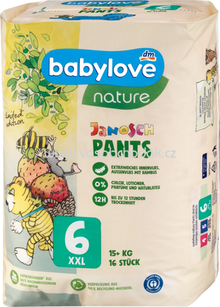 Babylove Baby Pants nature Gr. 6 XXL, 15+ kg, 16 St