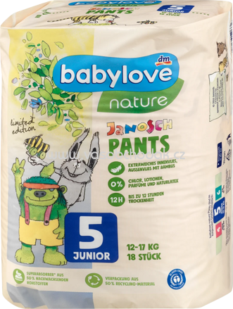 Babylove Baby Pants nature Gr.5, Junior, 12-17 kg, 18 St