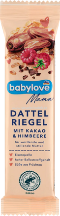 babylove Mama Dattelriegel Kakao & Himbeere, 40g