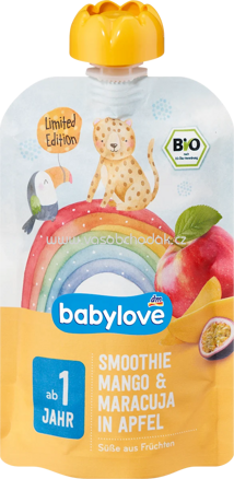 Babylove Quetschie Smoothie Apfel, Mango, Maracuja, ab 1 Jahr, 100g