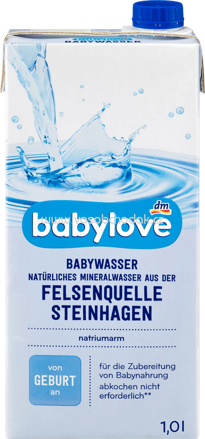 Babylove Babywasser, von Geburt an, 1l