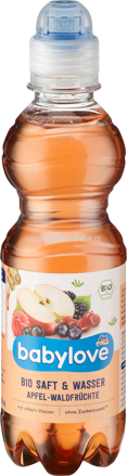 Babylove Saft Apfel-Waldfrüchte mit stillem Mineralwasser, 330 ml