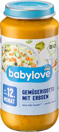 Babylove Gemüserisotto mit Erbsen, ab dem 12. Monat, 250g