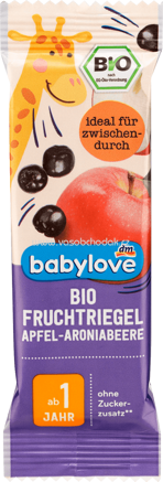 Babylove Bio Früchteriegel Apfel-Aroniabeere, ab 1 Jahr, 25g