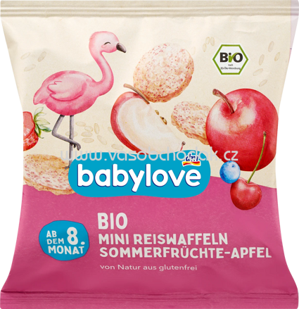 Babylove Reiswaffeln Sommerfrüchte Apfel, ab dem 8.Monat, 35g