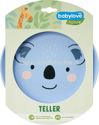 Babylove nature Teller blau, 1 St