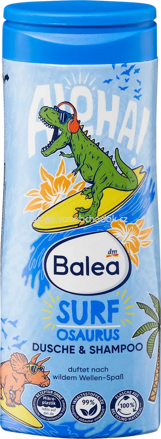 Balea Kinder Dusche & Shampoo 2in1 Surfosaurus, 300 ml