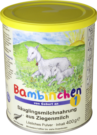 Bambinchen Anfangsmilch 1 aus Ziegenmilch, von Geburt an, 400g