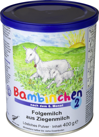 Bambinchen Folgemilch 2 aus Ziegenmilch, nach dem 6. Monat, 400g