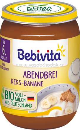 Bebivita Abendbrei Keks Banane, ab 6. Monat, 190 g