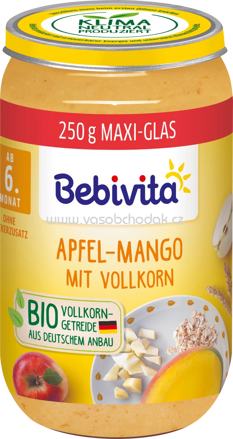 Bebivita Apfel Mango mit Vollkorn, ab dem 6. Monat, 250g