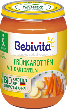 Bebivita Frühkarotten mit Kartoffeln, ab dem 5. Monat, 190g