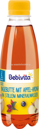 Bebivita Hagebutte mit Apfel-Aronia in stillem Mineralwaser, ab 5. Monat, 500 ml