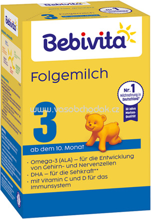 Bebivita Folgemilch 3, ab dem 10. Monat, 500g