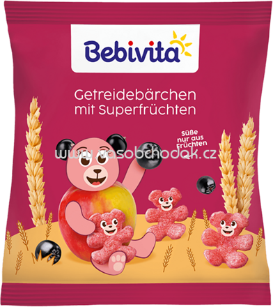 Bebivita Getreidebärchen mit Superfrüchten, ab 12. Monat, 30g