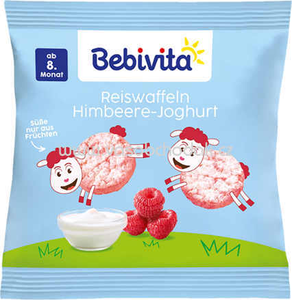 Bebivita Reiswaffeln Himbeere-Joghurt, ab 8. Monat, 30g