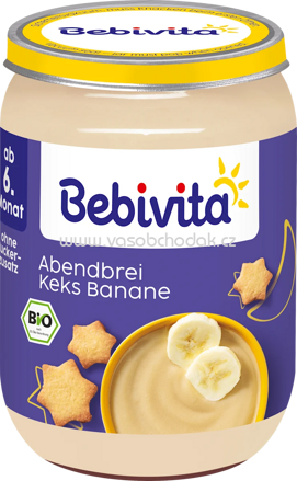 Bebivita Abendbrei Keks Banane, ab 6. Monat, 190 g