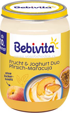 Bebivita Frucht & Joghurt Duo Pfirsich-Maracuja, ab dem 10. Monat, 190g