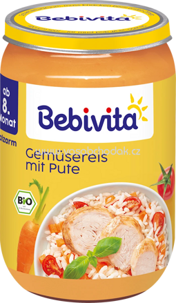 Bebivita Gemüsereis mit Pute, ab dem 8. Monat, 220g