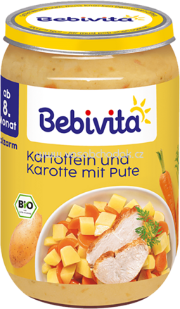 Bebivita Kartoffeln und Karotten mit Pute, ab 8. Monat, 220g